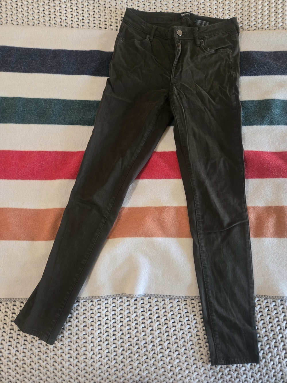 Buffalo David Bitton Women's Skinny Jeans in Dark Green